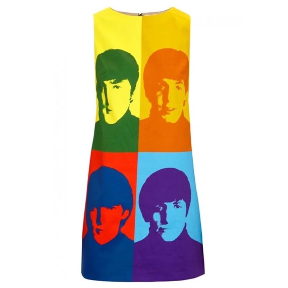 ALICE + OLIVIA X BEATLES CLYDE SHIFT DRESS - Picture 2 of 16